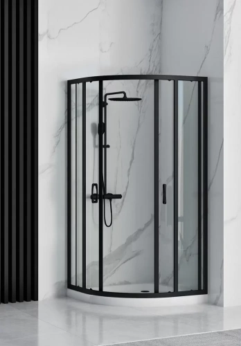 Душевой уголок Rea Look Black 90x90 K7903