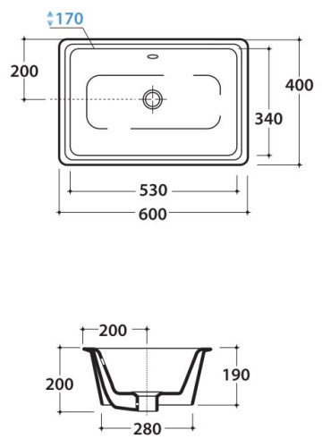 Умывальник Globo CORTONA VA083BI