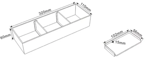 Органайзер для базы под раковину Vincea VCORG-42