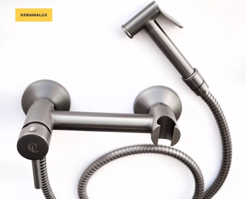 Гигиенический душ CeramaLux DRS/008 вороненая сталь