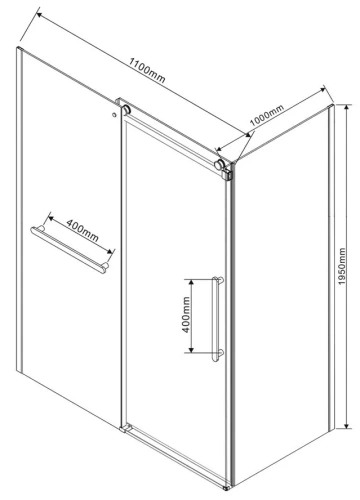 Душевой уголок Vincea Como Soft VSR-1CS1011CLGM