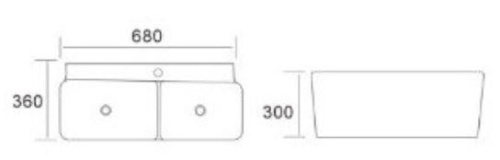 Умывальник CeramaLux A1009