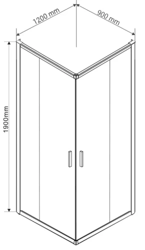 Душевой уголок Vincea Garda VSS-1G9012CLGM