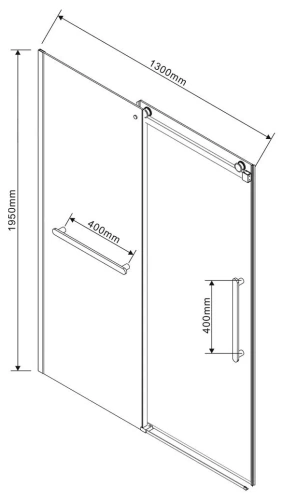 Душевая дверь Vincea Сomo Soft VDS-1CS130CLGM