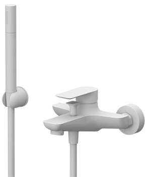 Смеситель для ванны Remer Infinity I02BO, белый матовый