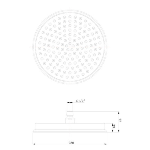 Верхний душ Caprigo 99-502-VOT