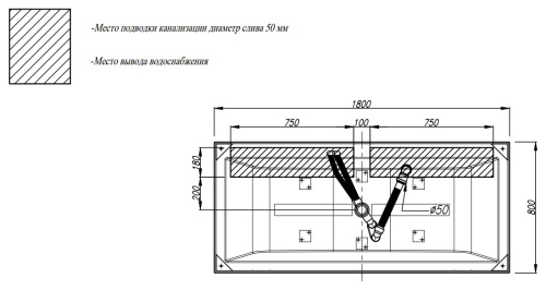 Ванна из искусственного камня Kolpa-San Copelia FS 180x80