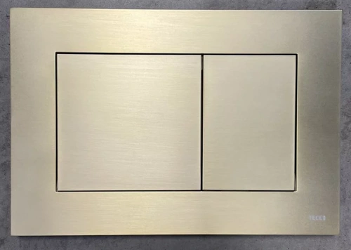 Кнопка смыва Tece Now 9240438 золото матовое