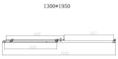 Душевая дверь Vincea Slim-N VDS-4SN130CL