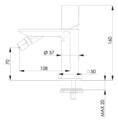 Смеситель для биде Remer Edge EG520
