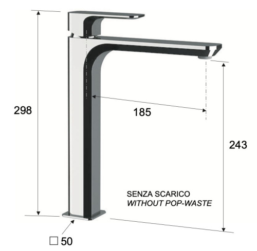 Смеситель для раковины Daniel Tiara TA607BCR