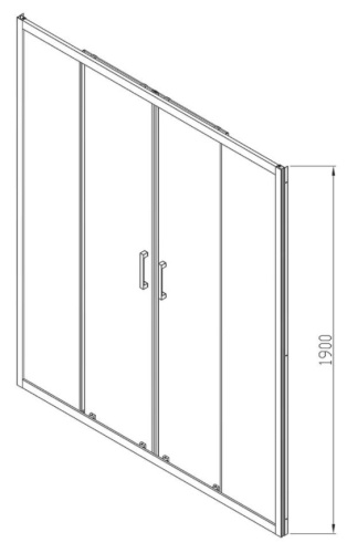 Душевая дверь Vincea Alpha VDS-3AL2180CL