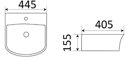 Умывальник CeramaLux 78369A