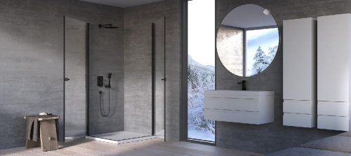 Душевой уголок Kolpa-San Andromeda Q 90 black transparent 516490