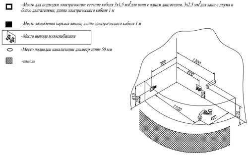 Ванна акриловая Kolpa-San Calando 160x90 D