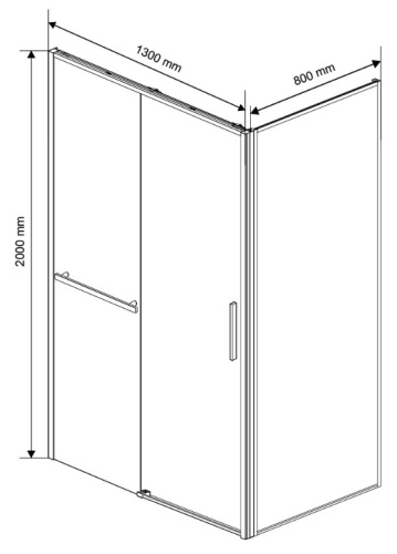 Душевой уголок Vincea Slim Soft VSR-1SS8013CLG