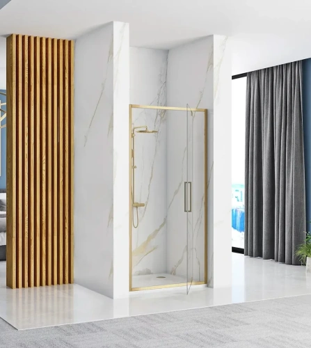 Душевая дверь Rea Rapid Swing 100 gold matt K2503