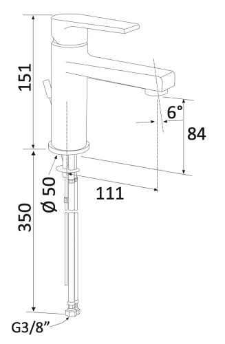 Смеситель для раковины Mariani Artic A14380AT60