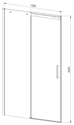 Душевая дверь Vincea Dice VDS-4D120CLGM