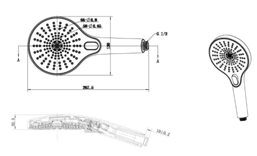 Душевая система Vincea Inspire VSFW-422TI1GM
