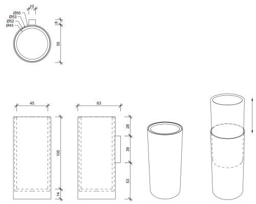 Стакан настенный Decor Walther Mikado WMB 0522682
