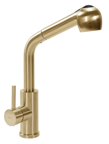 Смеситель для мойки Rea Troy gold matt B6302
