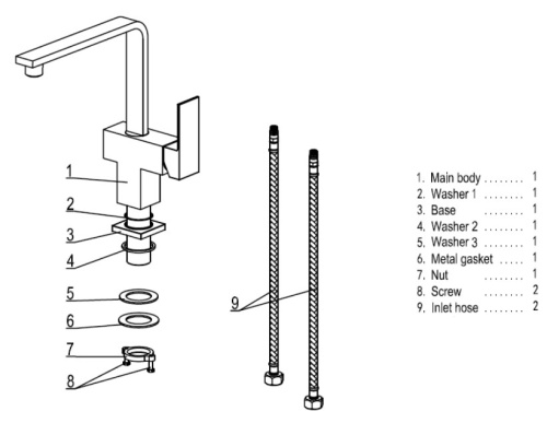 Смеситель для мойки Ahti Kotka KO103011