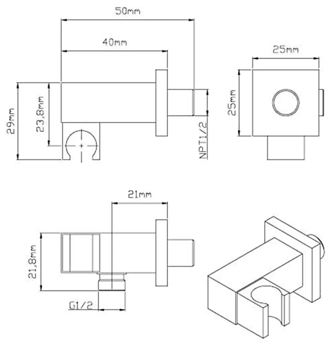 Душевая система Vincea VSFW-4211RBG