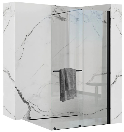 Душевая стенка Rea Cortis Black 100 K7740