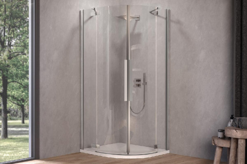 Душевой уголок Kolpa-San Polaris R 100 black transparent 515400