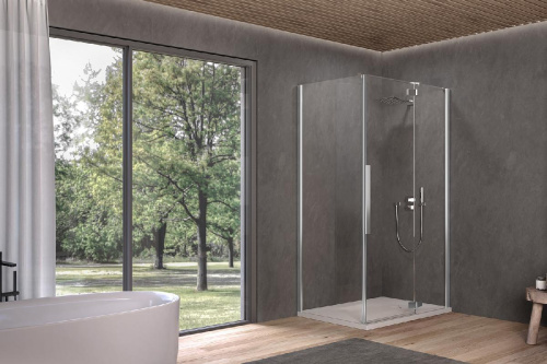 Душевая дверь Kolpa-San Polaris D 100-L black transparent 515780