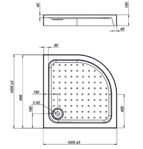 Душевой поддон Vincea VST-3AQ-1010