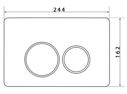 Кнопка для инсталляции Caprigo DEW Steel бронза DS001-vot