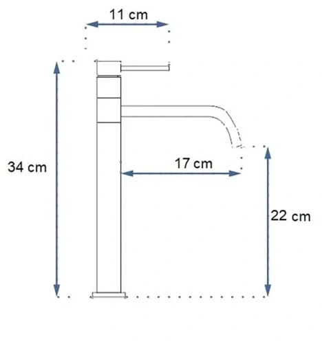 Смеситель для раковины Rea Lugano slim gold matt B4420
