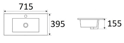 Умывальник CeramaLux 9393-70