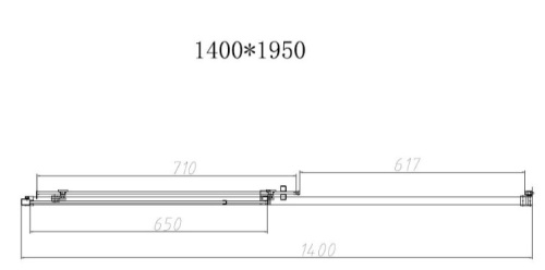 Душевая дверь Vincea Slim-N VDS-4SN140CLGM