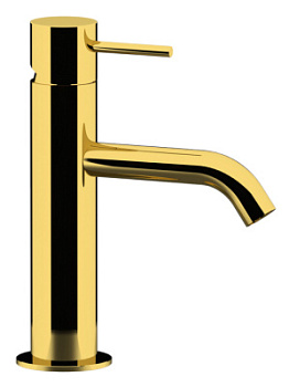 Смеситель для раковины Remer X Style X12DO, золото глянцевое