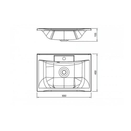 Умывальник Caprigo Прима 650 ПРМ 650