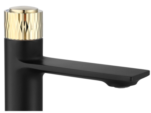 Смеситель для умывальника Rea Storm Black Gold B9987