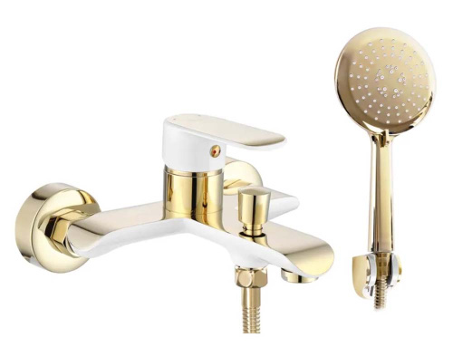 Смеситель для ванны Rea Bloom White Gold B9932