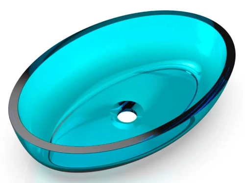 Умывальник Knief Oval Shape Aquamarin Blue 70201100