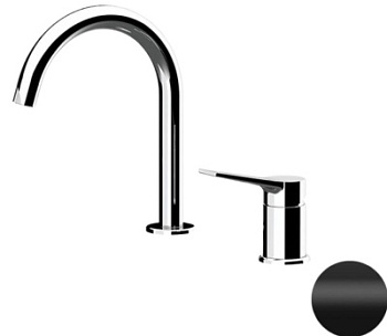 Смеситель для раковины Remer Slash SL57NO, черный матовый