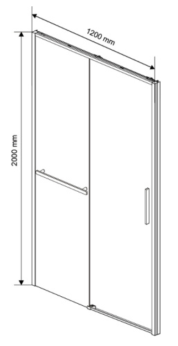 Душевая дверь Vincea Slim Soft VDS-1SS130CL