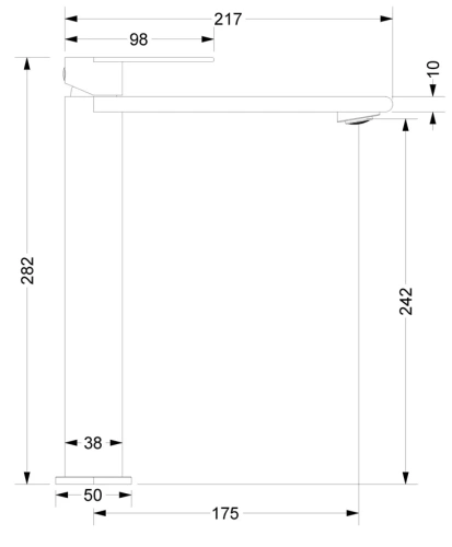 Смеситель для раковины Vincea Vogue VBF-2VS2GM