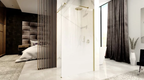 Душевая стенка Rea Aero Ombre white 120x195 K2466