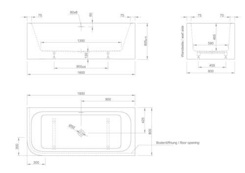 Ванна акриловая Knief Pure Corner Left 0100-247