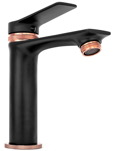 Смеситель для умывальника Rea Viral Black Rose Gold B2025