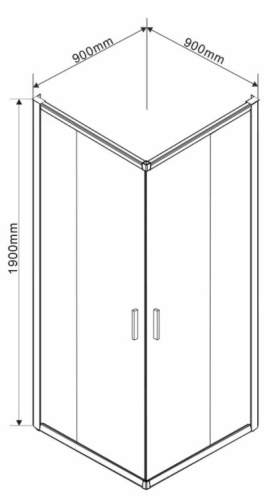 Душевой уголок Vincea Garda VSS-1G900CL