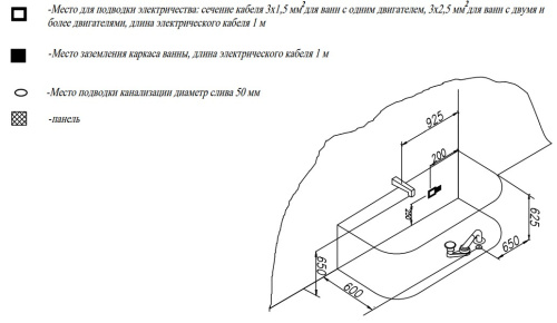 Ванна акриловая Kolpa-San Elektra SP 175x75