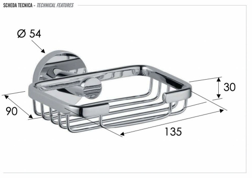 Мыльница Remer Guest GS11BG, золото брашированное